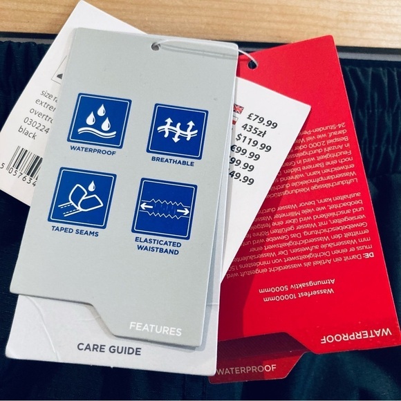 MOUNTAIN WAREHOUSE Sz 20 x 31 Extreme Downpour Isodry Snap Zip Side Pants - Picture 10 of 13